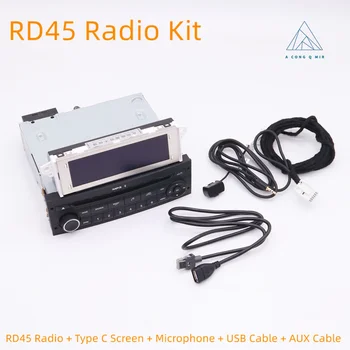  Истински Оригинална голяма група RD45 Авто Радио с CD, USB, Bluetooth, aux MP3 за Peugeot 207 206 307 308 807 Citroen C2 C3 C4 C5 C8