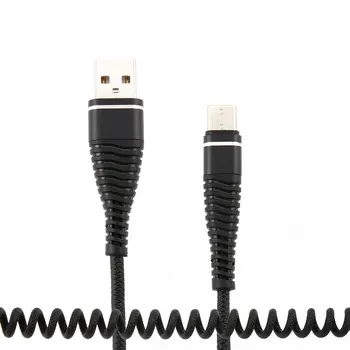  Навити удължителен кабел Type-c За Мъже, Кабел За Синхронизация, Зарядно Устройство, Кабел За Зареждане USB-C, Тип C, Линия, Растянутая Спирална Пружина За Samsung