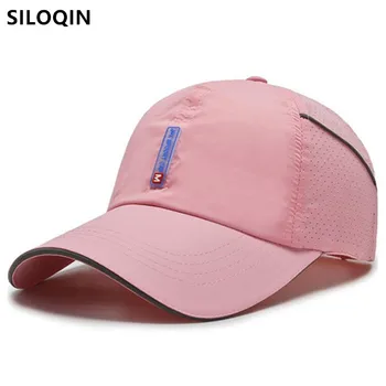  SILOQIN Нова дамски ежедневни шапка, лятна дишаща бейзболна шапка за мъже, дамски сверхтонкая бейзболна шапка, мъжки риболовна шапка, спортни шапки