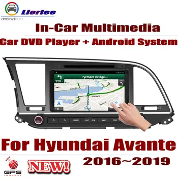  За Hyundai Avante 2016-2019 Авто Android Мултимедиен DVD плейър GPS Навигация DSP Стерео Радио Аудио Видео Главното Устройство Система 2din