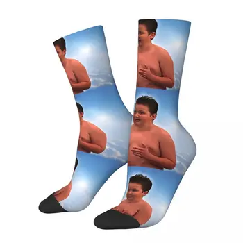  Забавни Happy Мъжки Чорапи Gibby Bruh Meme Ретро Harajuku Icarly Хип-Хоп Новост Екипажа Луд Чорап Подарък С Принтом