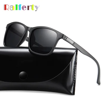  Ralferty Марка 2020 Модерни Мъжки Слънчеви Очила Polarized Квадратни Метални Рамки за очила Мъжки Слънчеви Очила За Шофиране, Риболов Очила zonnebril heren