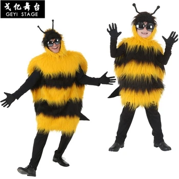  Надуваеми костюми на пчела за възрастни жени на Хелоуин, облечена в рокля за cosplay животни, пурим, карнавальная парти