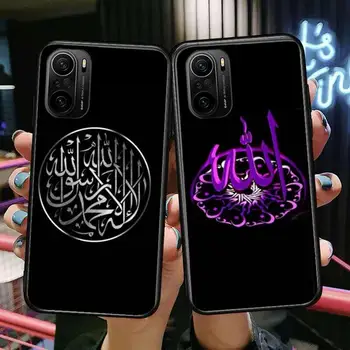  Арабски Мюсюлмански Ислямски Калъф За мобилен Телефон С Шарките на xiaomi redmi POCO F1 F2 F3 X3 Pro M3 9C 10T Lite NFC Черна Силиконова Делото
