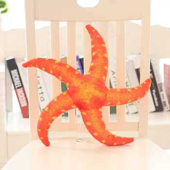  новата играчка плюшен морска звезда имитация на orange морска звезда кукла, детски Коледен подарък за рожден ден, около 40 см e2997