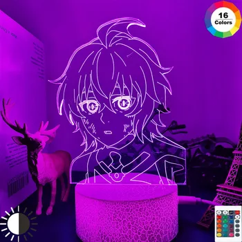  3D Аниме Серафим Края на Микаела Хякуя Led нощна светлина за Детска Спалня Декор Подарък За Рожден Ден Манга Серафим Края Led Лампа