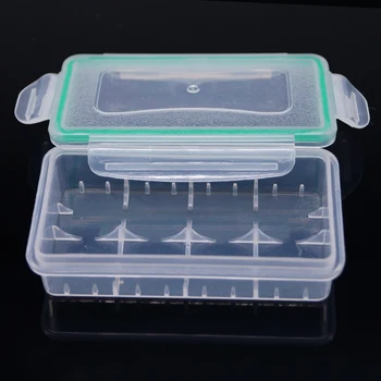  Преносим твърд Пластмасов водоустойчива Кутия за съхранение на притежателя на батерии 18650 16340 за 2*18650/4*16340 Прозрачен Корпус За Батерии