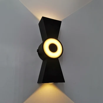  Скандинавските LED осветление Стена Алуминиеви Водоустойчива IP65 Декоративни Стенни осветителни Тела За Баня 6 W Външно Проектно Осветление Стенен Лампа