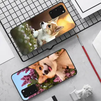  Калъф за мобилен телефон с кучета corgi за Samsung S20 lite S21 S9 S10 плюс за Redmi Note8 9pro за Huawei Y6 калъф