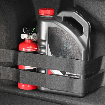  РОП Автомобилен Багажник Органайзер Еластичен Определя Каишка Чанта За Съхранение на Ленти Пожарогасител Определя Автомобилен Колан