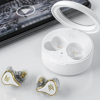  Слушалки Kz Sk10 Bluetooth 5.2 Безжични Хибридни HiFi Слушалки Слот С Докосване С Шумопотискане Спортни слушалки бесповородные