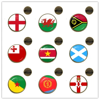  Националното знаме на Ирландия, Уелс, Вануату, Тонга, Суринам, Шотландия, Френска Гвиана, Еритрея, Северна Ирландия, Игли за Брошки яка
