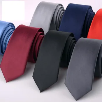  Обикновен Вратовръзка Мъж корейската версия 6 см, Малко Тесен Версия на официални бизнес сватбени Равенство Червен Син Черен Сребро Вратовръзка