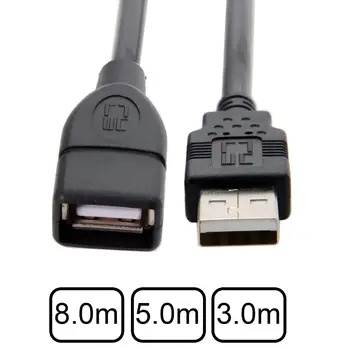  CYSM USB Type A Кабел за принтер, скенер и на твърдия диск USB 2.0 към USB Type-A Кабел за предаване на данни Адаптер от мъжа към жената 8 m 5 m 3 m