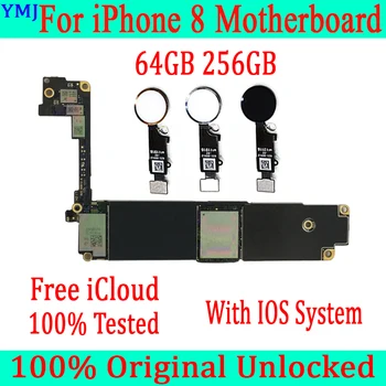  Безплатна дънна платка iCloud за iphone 8, Оригинална за iphone 8 Логически такса без /С Touch ID 64 GB/256 GB Подкрепа за обновяване на iOS
