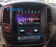 Tesla стил Android Вертикален екран За-LEXUS LX470 2004-2006 GPS Навигация DVD Приемник Авто радио carplay кола DVD плейър
