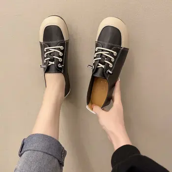  Марка дамски обувки на плоска подметка с мека подметка, Дамски ежедневни базова обувки без закопчалка, дамски обувки в плитки обувки, ежедневни летни обувки на плоска подметка