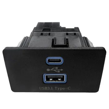 СИНХРОНИЗАЦИЯ 3 USB + Type-C Двоен Модул Интерфейс за Ford Lincoln Apple Carplay Медии Публикуване Център Порт HC3Z-19A387-B HC3T-14F014-A